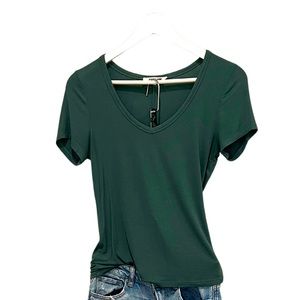 Double Zero-Neck Shirt-Size:M
